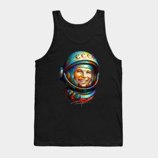 Yuri Gagarin − The First Human in Space Tank Top